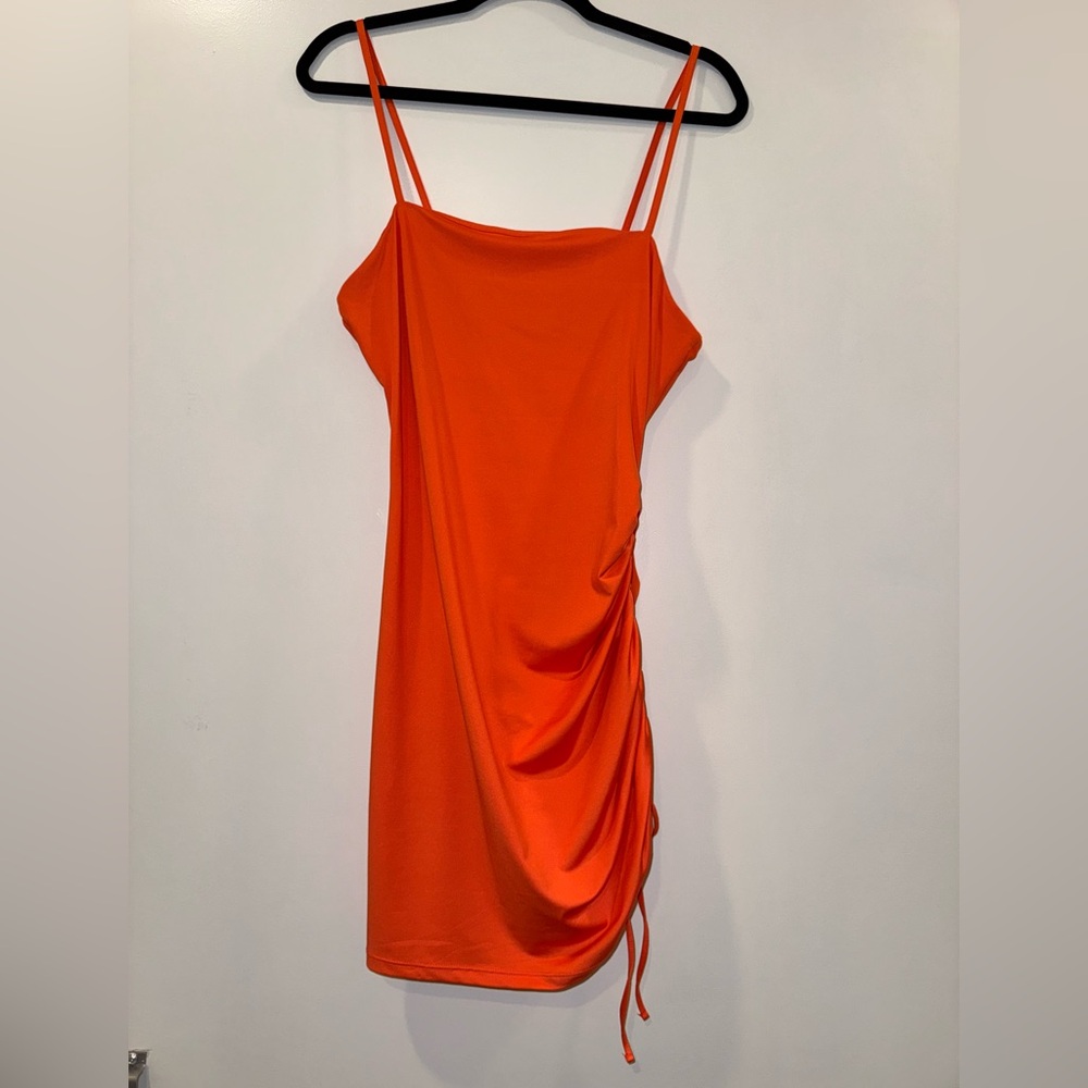 Vibrant Orange Mini Dress